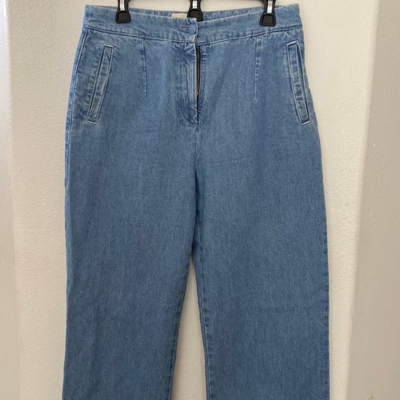 SEZANE Martin Trousers Chambray Organic Cotton - Picture 9 of 15